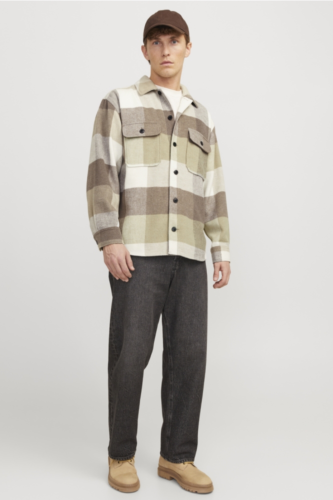 JJEBRADLEY OLLIE OVERSHIRT LS NOOS 12257199 Falcon/CHECKS